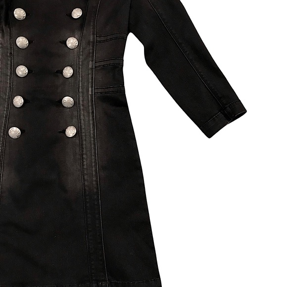 bebe Gray Denim Military Mini Dress - Picture 9 of 13